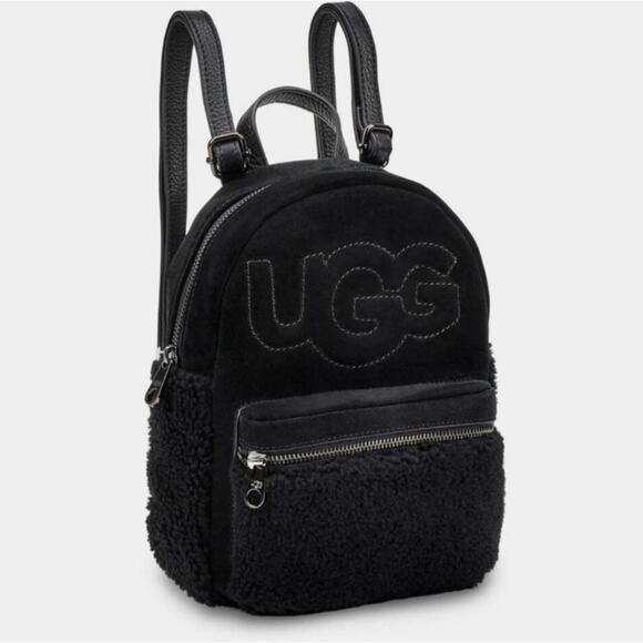 Ugg Handbags - Ugg Dannie Mini Backpack Black Sherpa NWOT